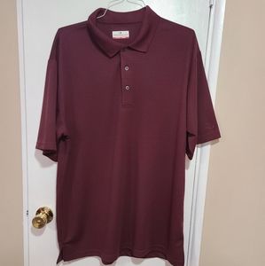 Grandslam Big & Tall maroon performance polo